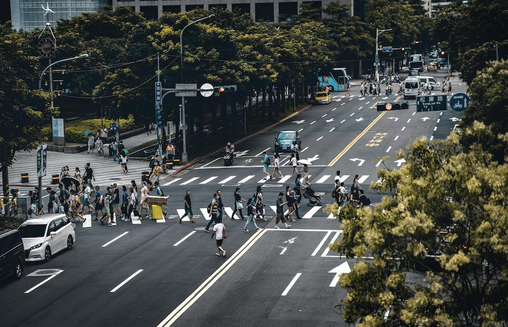 People crossing