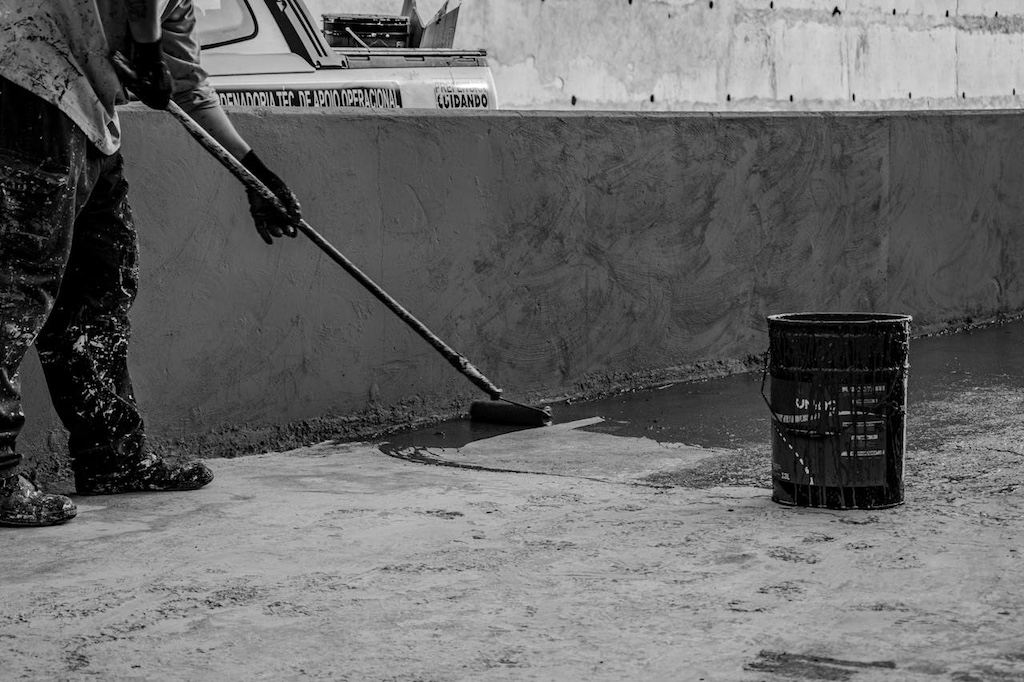 Man doing construction work